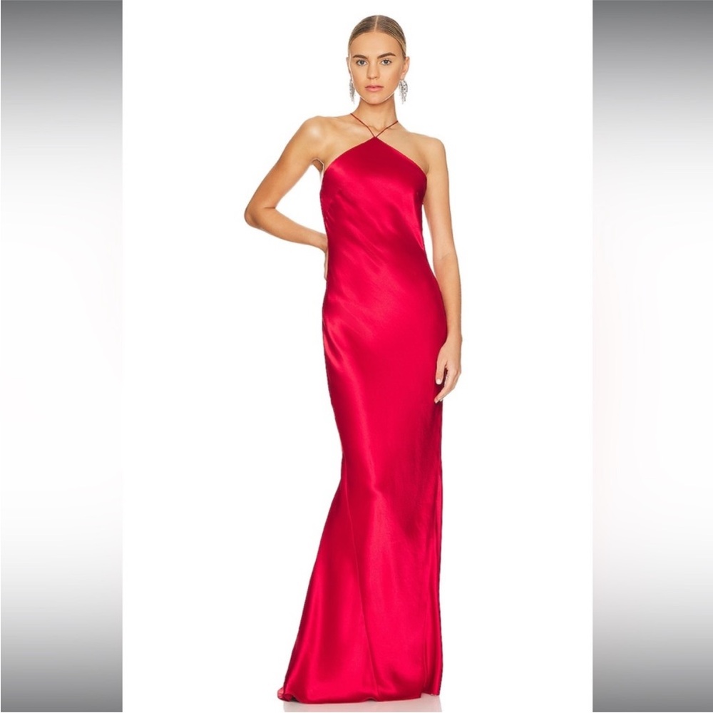 NWT Retrofete Justine Red Halter Neck Dress